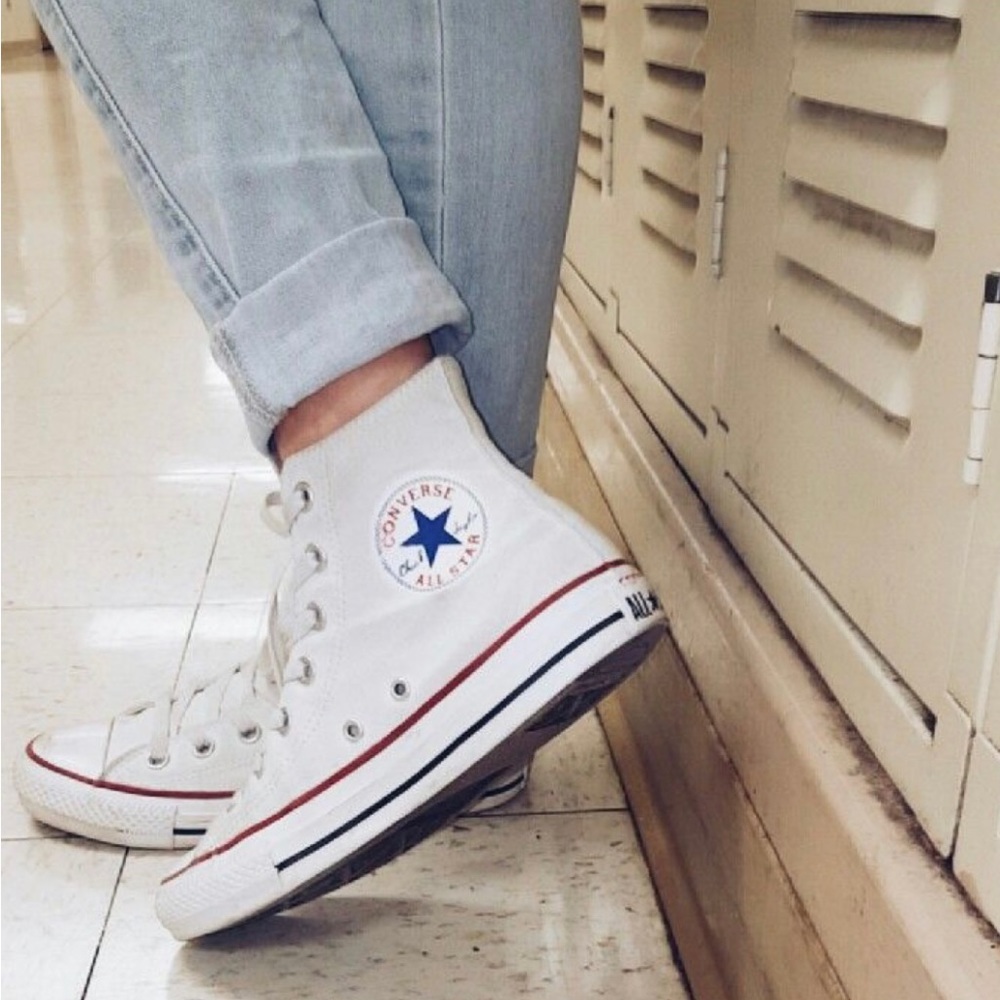 White high top converse